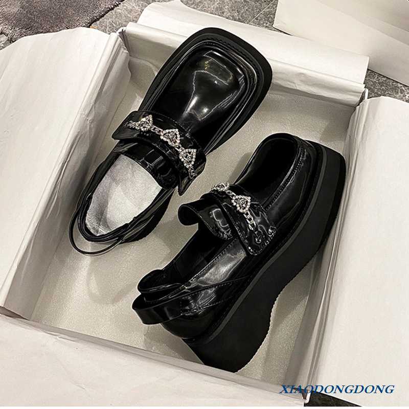 Dress Shoes Heart-Shaped Platform Loafers Women Vintage Square Toe Slingback High Heels Pumps Black Punk Y2K Goth
Dress Shoes Heart-Shaped Platform Loafers Women Vintage Square Toe Slingback High Heels Pumps Black Punk Y2K Goth