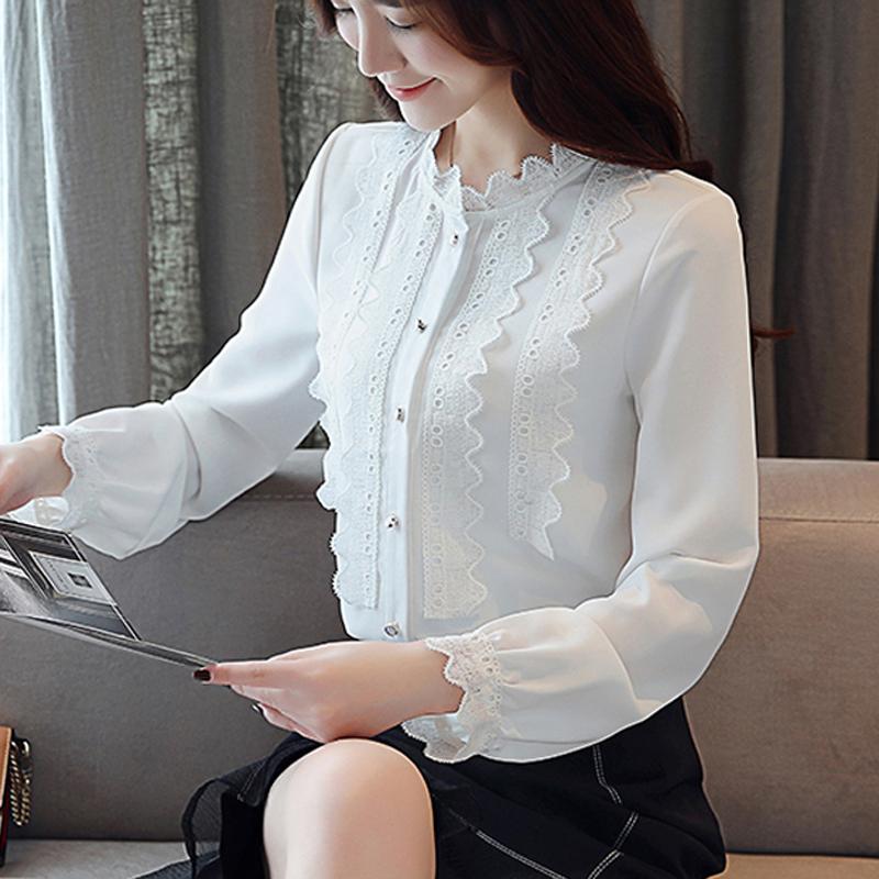 Women' Blouses & Shirts Long-sleeved Women Shirt Lace Side Solid Chiffon 2021 Autumn Korean Blouse O-Neck Causal OL Tops Female, Green
Women' Blouses & Shirts Long-sleeved Women Shirt Lace Side Solid Chiffon 2021 Autumn Korean Blouse O-Neck Causal OL Tops Female, Green