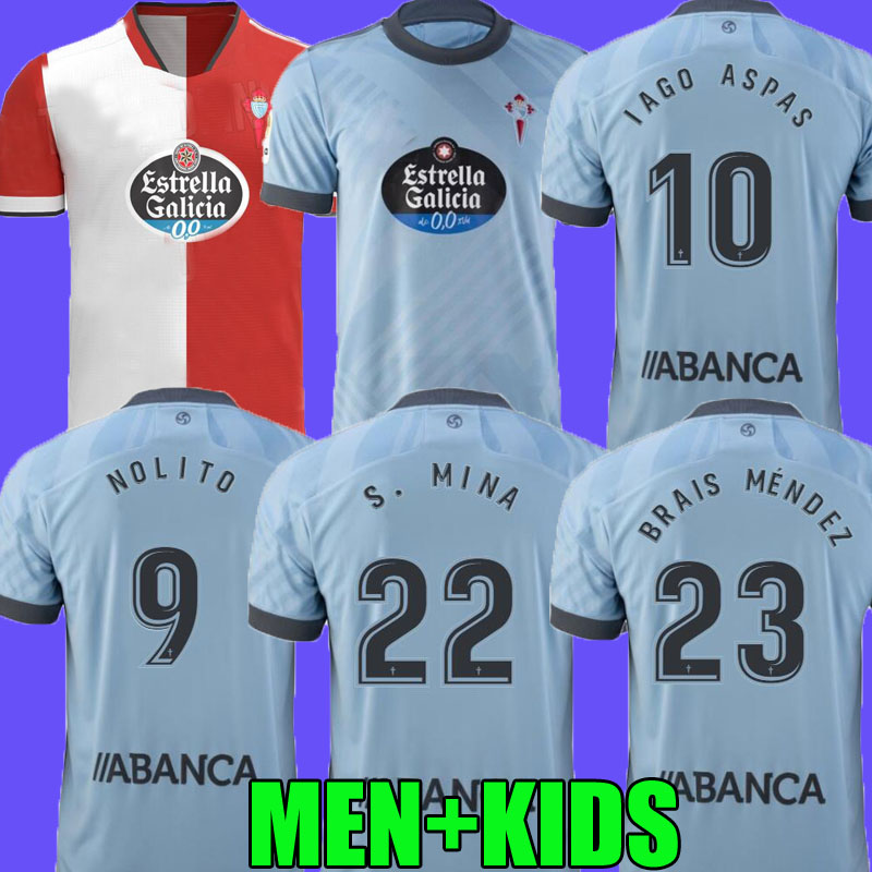21 22 Celta de Vigo soccer jerseys IAGO ASPAS 2021 2022 Celta Vigo camiseta de fútbol NOLITO F.BELTRAN HUGO MALLO SOLARI S. MINA Brais Méndez home men kids kit football shirt, Away
21 22 Celta de Vigo soccer jerseys IAGO ASPAS 2021 2022 Celta Vigo camiseta de fútbol NOLITO F.BELTRAN HUGO MALLO SOLARI S. MINA Brais Méndez home men kids kit football shirt, Away
