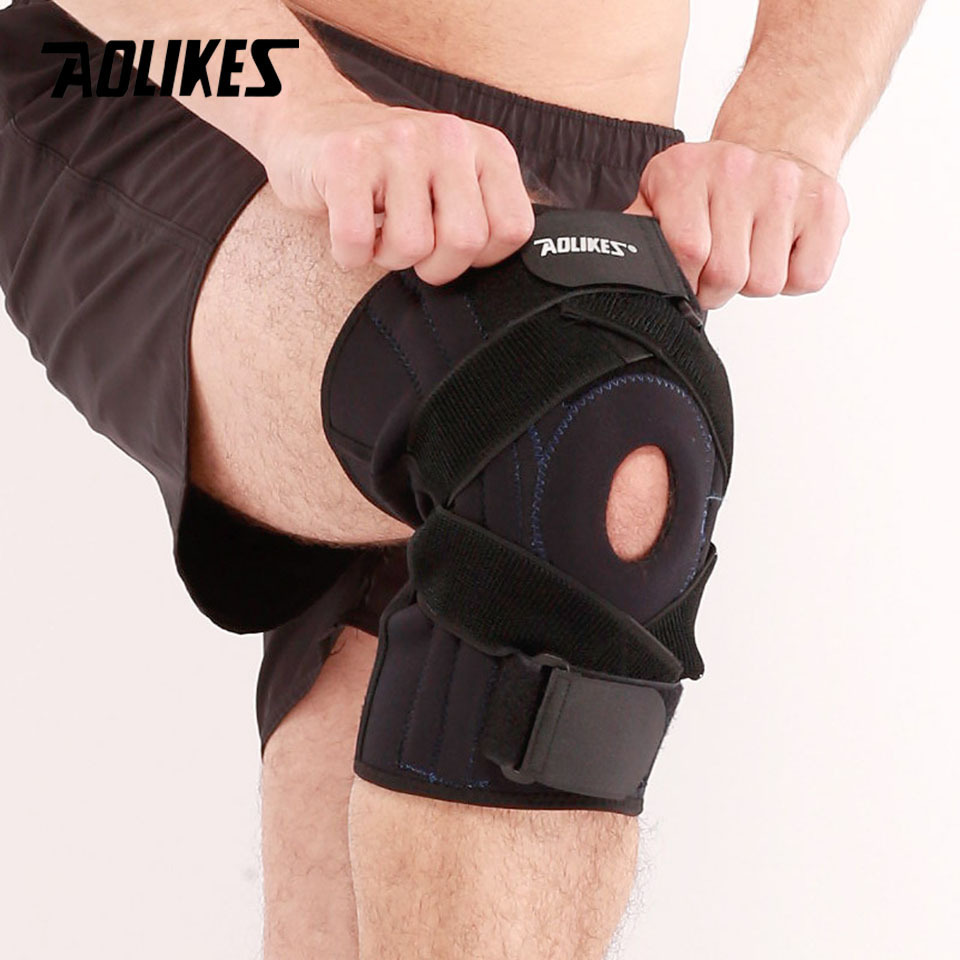 AOLIKES 1PCS Professional Knee Pad Meniscus Injury Protetor de joelho Support Sports Safety Kneepad rodilleras Tactical Brace T191230