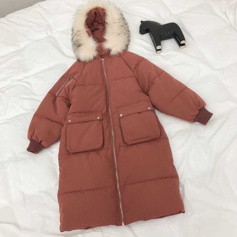 Winter Thick Wool Fur Collar Hooded Cotton Coat Women's Loose Long Casual Warm Oversize Women Plus Size 210607, Black
Winter Thick Wool Fur Collar Hooded Cotton Coat Women's Loose Long Casual Warm Oversize Women Plus Size 210607, Black