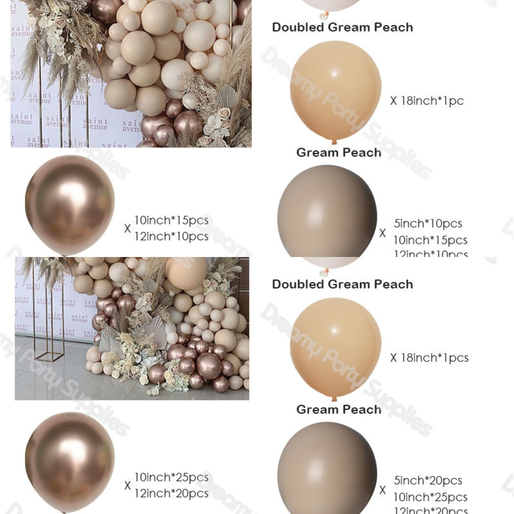 Balloon Garland Arch Kit 167pcs Wedding Apricot Champagne Foil Balloon Cream Peach Birthday Anniversary Party Decor Supplies L0220
Balloon Garland Arch Kit 167pcs Wedding Apricot Champagne Foil Balloon Cream Peach Birthday Anniversary Party Decor Supplies L0220