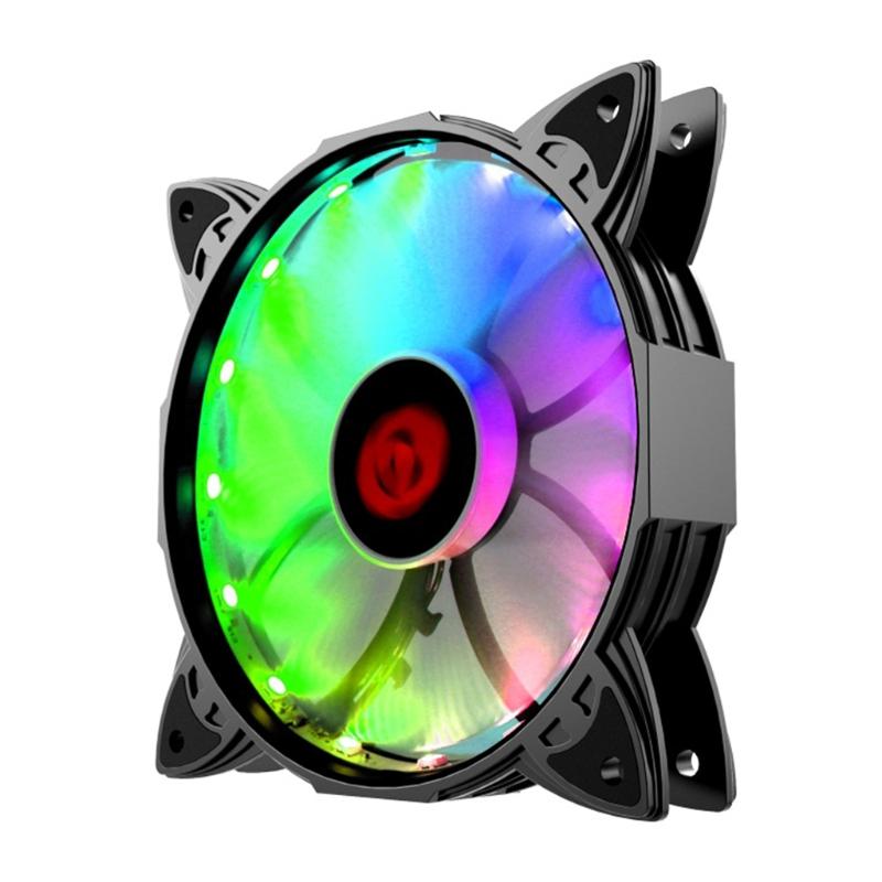 Laptop Cooling Pads K3NB CPU Coolers,Radiators System RGB LED 120mm Case Fan,Quiet Edition High Airflow Adjustable Color Fan For PC Cases