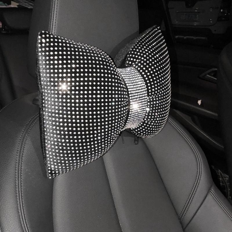 Seat Cushions 1pc Bling Crystal Diamond Car Head Neck Rest Pillow Cushion HeadRest Pad Velvet Pillows
Seat Cushions 1pc Bling Crystal Diamond Car Head Neck Rest Pillow Cushion HeadRest Pad Velvet Pillows