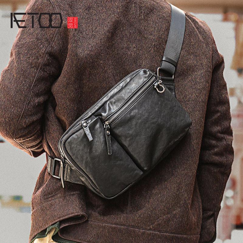 Evening Bags AETOO Men's Leather Chest Bag, Vegetable Tanned Casual Shoulder Cowhide Multifunctional Messenger Bag
Evening Bags AETOO Men's Leather Chest Bag, Vegetable Tanned Casual Shoulder Cowhide Multifunctional Messenger Bag