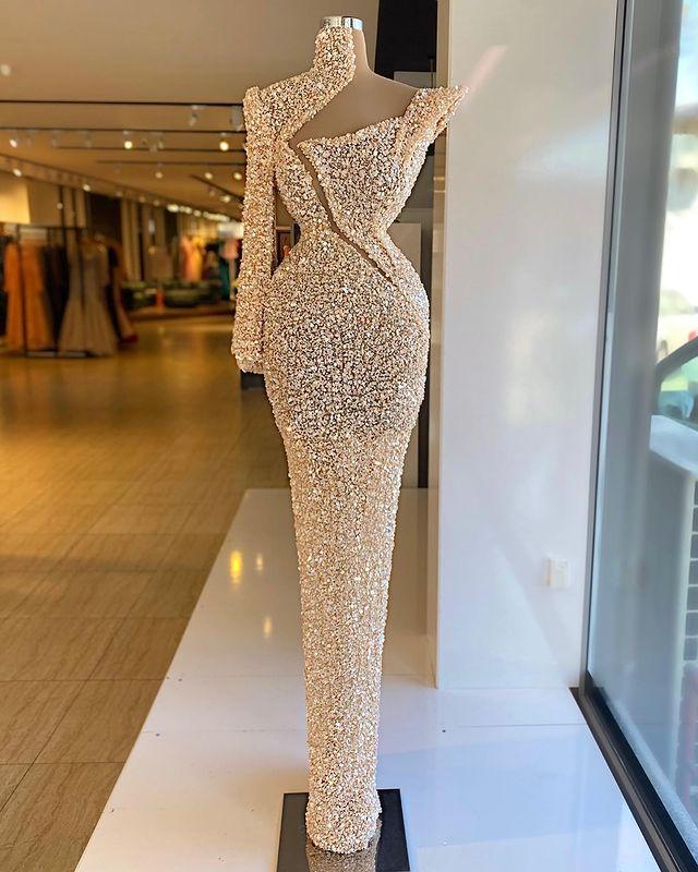 2021 Arabic Champagne Prom Dresses Luxury Beading Sequined High Neck Long Sleeve Women Plus Size Formal Evening Gowns, Royal blue
2021 Arabic Champagne Prom Dresses Luxury Beading Sequined High Neck Long Sleeve Women Plus Size Formal Evening Gowns, Royal blue