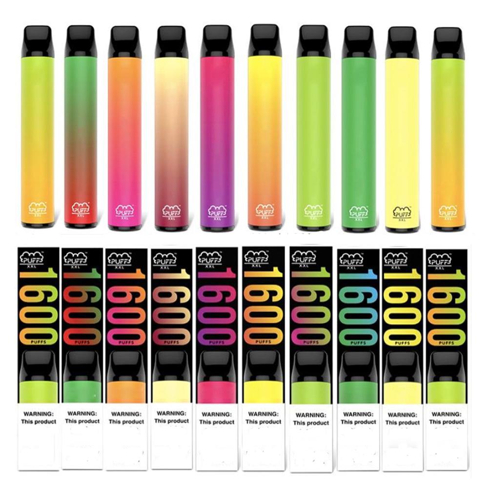Puff XXL electronic cigarette 1600 Puffs Disposable Vape cigarettes kit pen pods 1000mAh Device Battery 6.5ml Cartridges Prefilled VS PUFF D
Puff XXL electronic cigarette 1600 Puffs Disposable Vape cigarettes kit pen pods 1000mAh Device Battery 6.5ml Cartridges Prefilled VS PUFF D