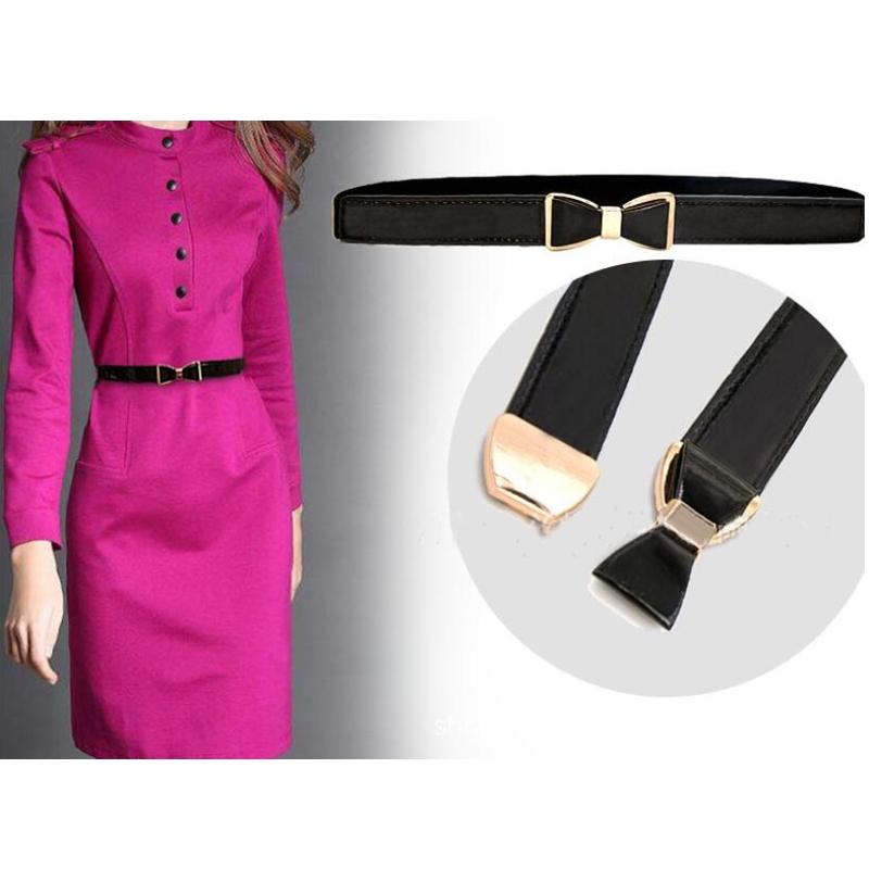 Belts Bow Belt Women Cummerbunds With Buckle Thin Elastic Corset For Dress Pants Apparel Accessories Cinturon Mujer, Black
Belts Bow Belt Women Cummerbunds With Buckle Thin Elastic Corset For Dress Pants Apparel Accessories Cinturon Mujer, Black