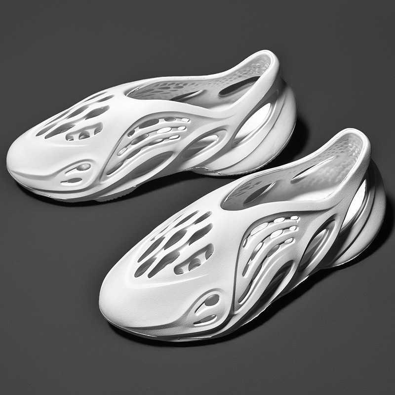 New Ins Super Fire Couple Slippers Breathable Lightweight Hole Yee Zy Shoes Kanye Same Sandals Parent-child Outdoor Shoes Q0512, Khaki
New Ins Super Fire Couple Slippers Breathable Lightweight Hole Yee Zy Shoes Kanye Same Sandals Parent-child Outdoor Shoes Q0512, Khaki