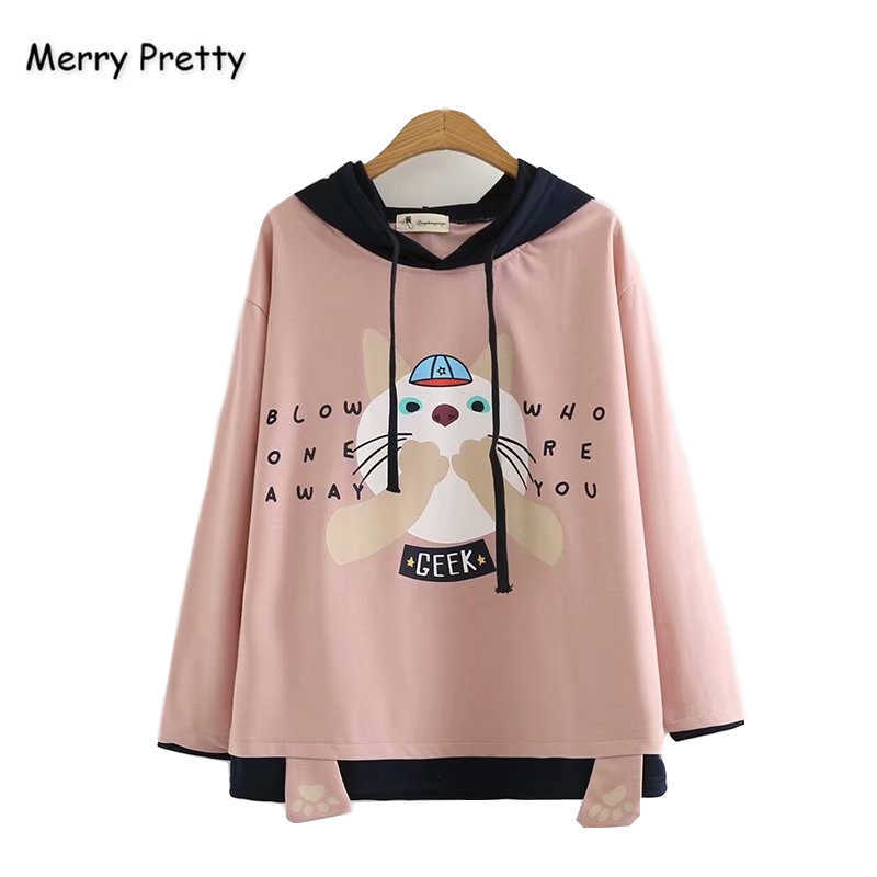 Merry Pretty Women Harajuku Cartoon Print Hooded Sweatshirts Autumn Winter Long Sleeve Drawstring Hoodies Casual Pullover 210526, White
Merry Pretty Women Harajuku Cartoon Print Hooded Sweatshirts Autumn Winter Long Sleeve Drawstring Hoodies Casual Pullover 210526, White
