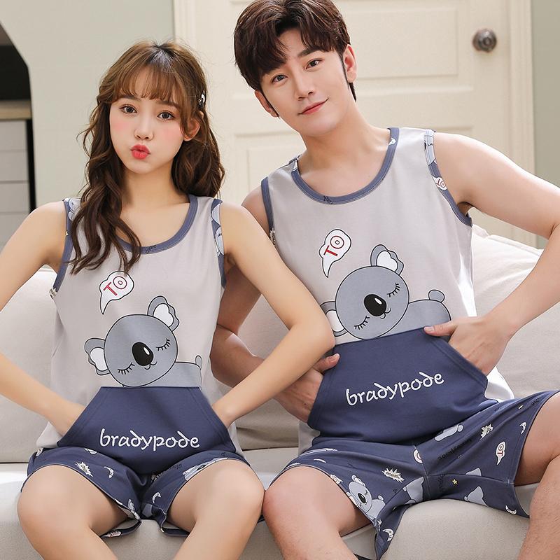 Men's Sleepwear Couples Lovers Vest Pants Pajamas Loose Sleeveless Pyjamas Boy Girl Undershirt Man's & Woman's Jams 6535Cotto HDE, Hde-1291-woman
Men's Sleepwear Couples Lovers Vest Pants Pajamas Loose Sleeveless Pyjamas Boy Girl Undershirt Man's & Woman's Jams 6535Cotto HDE, Hde-1291-woman