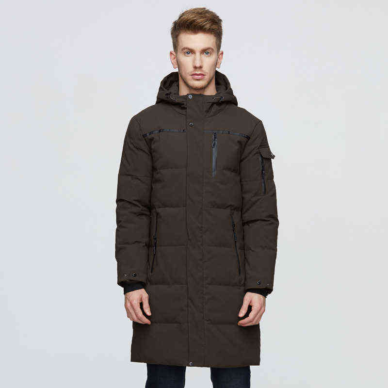 Winter Men Long Down Jacket Hooded High Quality Loose White Duck Down Coat Men Thick Warm Winter Down Parkas Men Snow Coat 211104