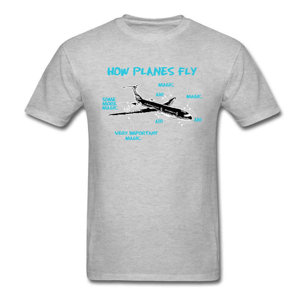 Print Engineer Mechanical How Plane Fly Mens T Shirts Aircraft Airplane Schematic Diagram Pattern Tshirt Father's Day Cotton 210629