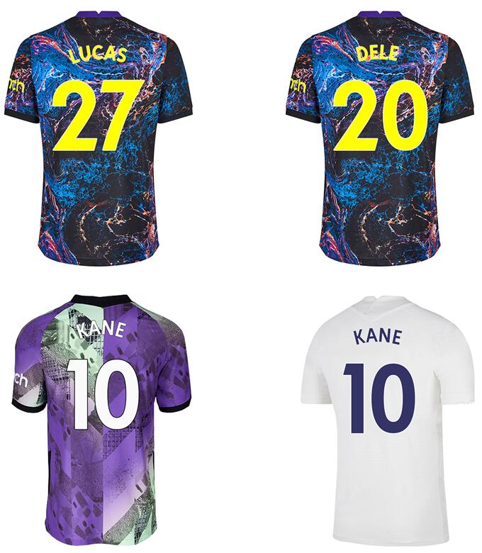 21 KANE SON BERGWIJN Soccer Jerseys HOJBJERG colorful Away 2021 2022 LUCAS DELE Thiraa, Pl third
21 KANE SON BERGWIJN Soccer Jerseys HOJBJERG colorful Away 2021 2022 LUCAS DELE Thiraa, Pl third