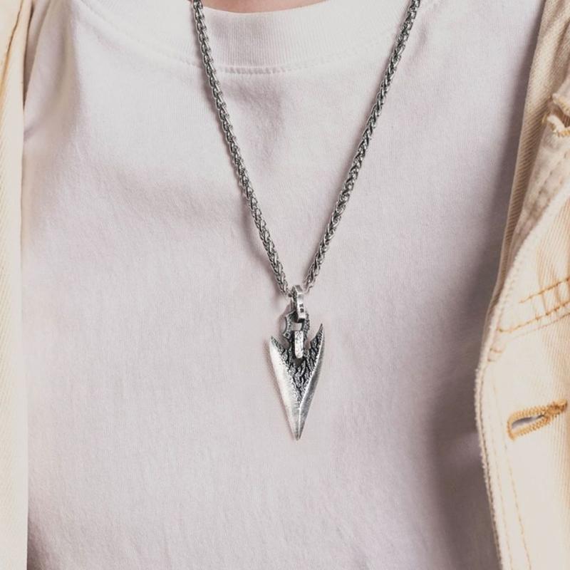 Chains Design Silver Necklace Men's Trend Retro Hip-hop Pendant Niche Boys Trendy Brand All-match Jewelry
Chains Design Silver Necklace Men's Trend Retro Hip-hop Pendant Niche Boys Trendy Brand All-match Jewelry