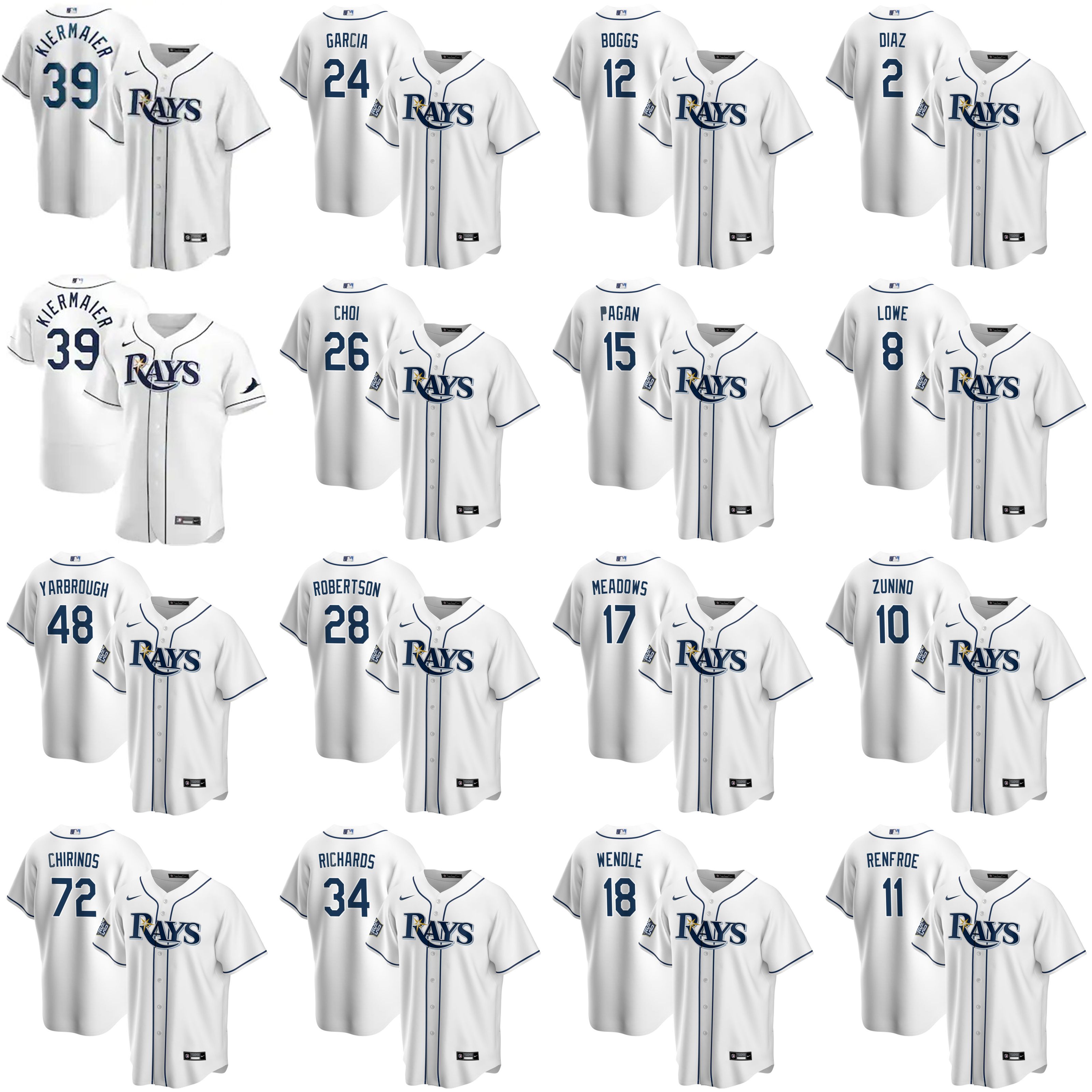 Tampa Bay Rays Baseball Jerseys Nike MLB Wade Boggs Jersey Kevin Kiermaier Austin Meadows Mike Zunino Emilio Pagan Trevor Richards Brandon Lowe Joey Wendle Stitched, As photo
Tampa Bay Rays Baseball Jerseys Nike MLB Wade Boggs Jersey Kevin Kiermaier Austin Meadows Mike Zunino Emilio Pagan Trevor Richards Brandon Lowe Joey Wendle Stitched, As photo
