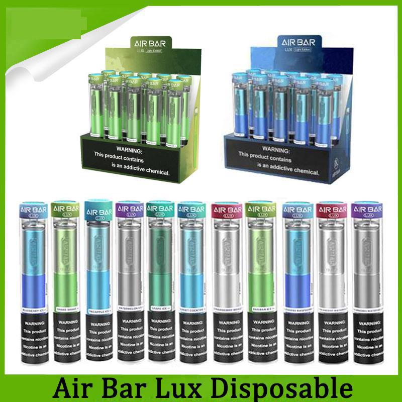 Air Bar Lux Disposable Vape Pen ecigarettes Kit Device Built-in 500mah Battery 2.7ml 1000 puff Original vapors swholesale DHL
Air Bar Lux Disposable Vape Pen ecigarettes Kit Device Built-in 500mah Battery 2.7ml 1000 puff Original vapors swholesale DHL