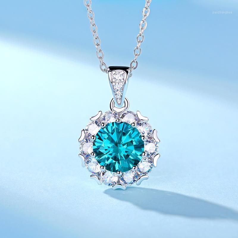 Chains Passed Diamond Test Sky Blue Moissanite 925 Sterling Silver Round Pendant 3ct Mermaid Tears Gem Necklace Women Jewelry
Chains Passed Diamond Test Sky Blue Moissanite 925 Sterling Silver Round Pendant 3ct Mermaid Tears Gem Necklace Women Jewelry