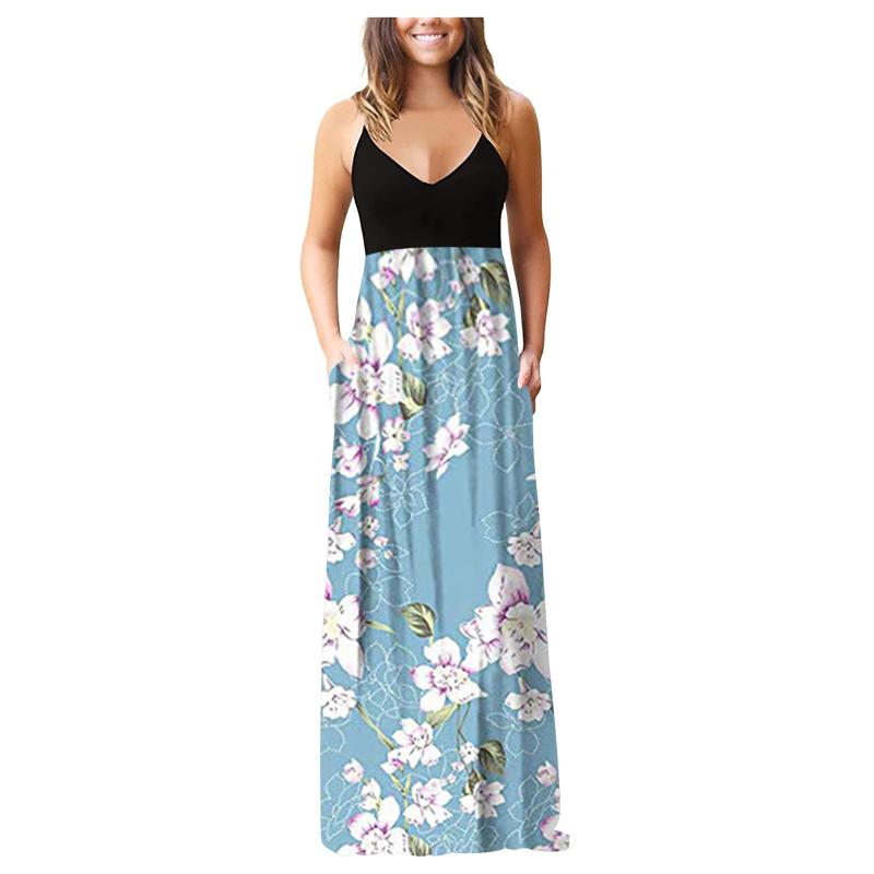 Casual Dresses Dress For Summer 2021 Women Sleeveless Print V-neck Maxi Party Cami With Pockets Robe Femme Sundresses, Red
Casual Dresses Dress For Summer 2021 Women Sleeveless Print V-neck Maxi Party Cami With Pockets Robe Femme Sundresses, Red