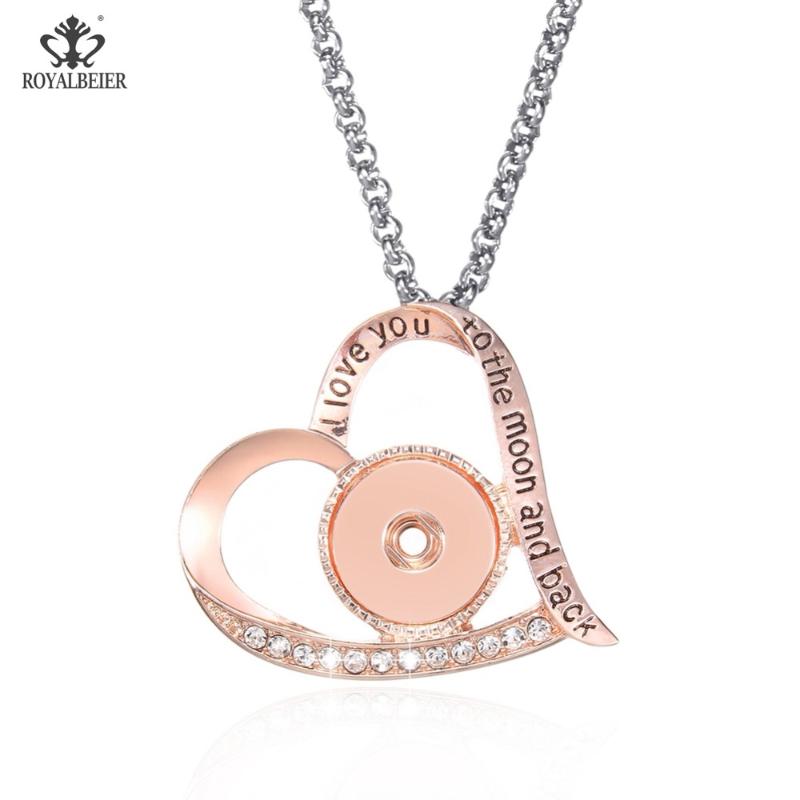 Pendant Necklaces RoyalBeier 2021 Women's Fashion Joker Necklace Button DIY Fine Jewelry For 18mm Snap Gift Friends XL0218
Pendant Necklaces RoyalBeier 2021 Women's Fashion Joker Necklace Button DIY Fine Jewelry For 18mm Snap Gift Friends XL0218