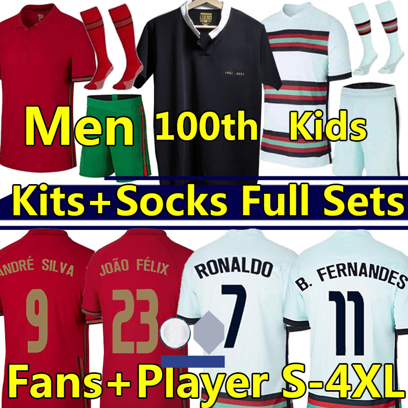 RONALDO Centenary Soccer Jerseys EURO 2021 national team 100th special-edition B.FERNANDES JOAO FELIX DIOGO J. BERNARDO football shirt Kits sock Full sets, 20-21 away
RONALDO Centenary Soccer Jerseys EURO 2021 national team 100th special-edition B.FERNANDES JOAO FELIX DIOGO J. BERNARDO football shirt Kits sock Full sets, 20-21 away