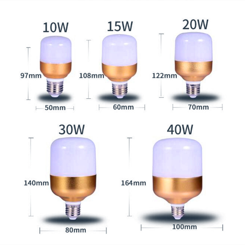 

4pcs E27 LED Bulb 220V Leds Lamp Spot Ampoule Light Bulbs Bombilla 5W 10W 15W 20W 30W Lampada SMD2835 Spotlight for Cold White Indoor Home Lighting Living Room Kitchen