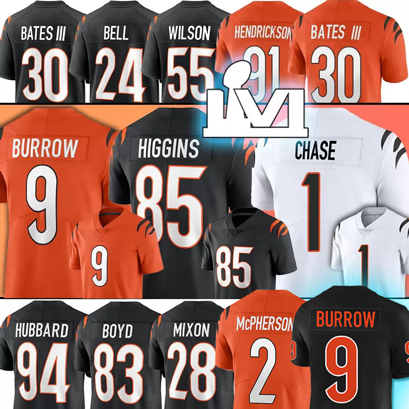 9 Joe Burrow Football Jerseys Tee Higgins Evan McPherson Ja'Marr Chase Joe Mixon Chase Jessie Bates III Sam Hubbard Tyler Boyd Boomer Esiason Joseph Ossa Josh Tupou
9 Joe Burrow Football Jerseys Tee Higgins Evan McPherson Ja'Marr Chase Joe Mixon Chase Jessie Bates III Sam Hubbard Tyler Boyd Boomer Esiason Joseph Ossa Josh Tupou