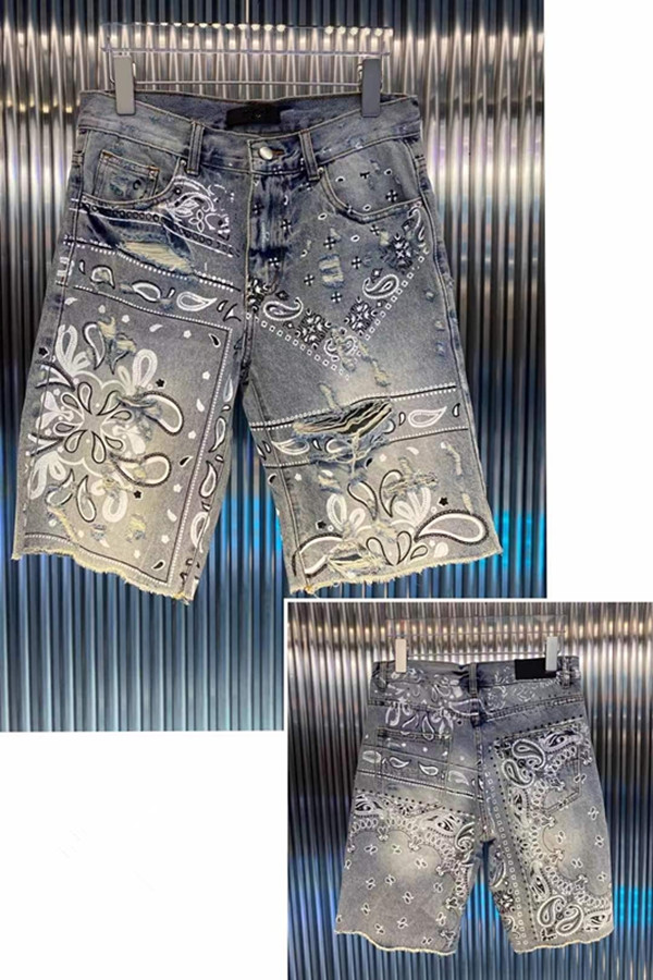 Luxurys Designer Mens Short Jeans Latest Listing Summer Denim Pants Fashion Ripped Casual Homme Male Hole Shorts Trousers Size W29-40, Customize
Luxurys Designer Mens Short Jeans Latest Listing Summer Denim Pants Fashion Ripped Casual Homme Male Hole Shorts Trousers Size W29-40, Customize