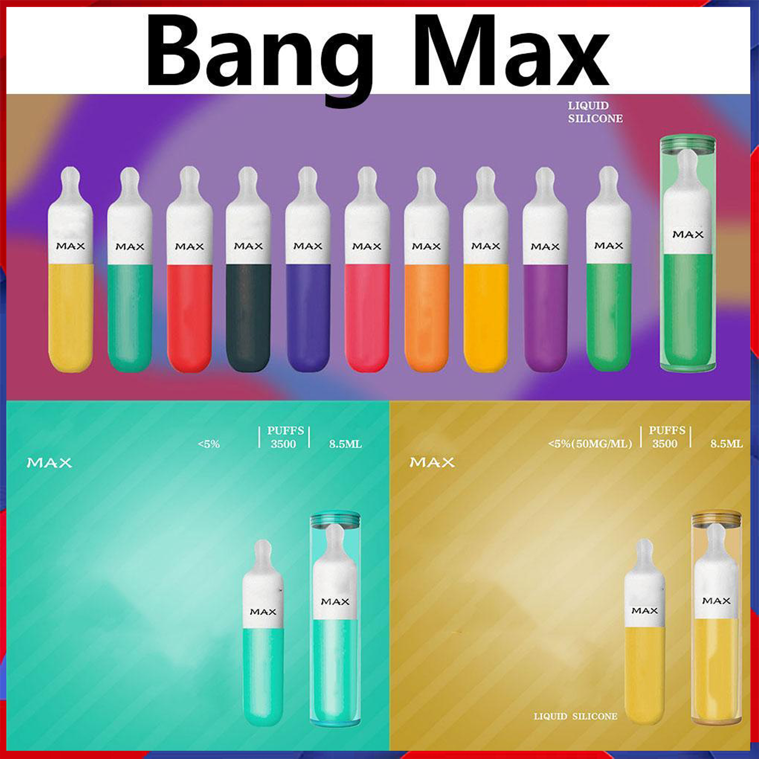 Bang max Disposable Device Cigarettes 3500 Puffs 8.5ML Pre-Filled Vape Pods 1400mah Battery Aviliable
Bang max Disposable Device Cigarettes 3500 Puffs 8.5ML Pre-Filled Vape Pods 1400mah Battery Aviliable