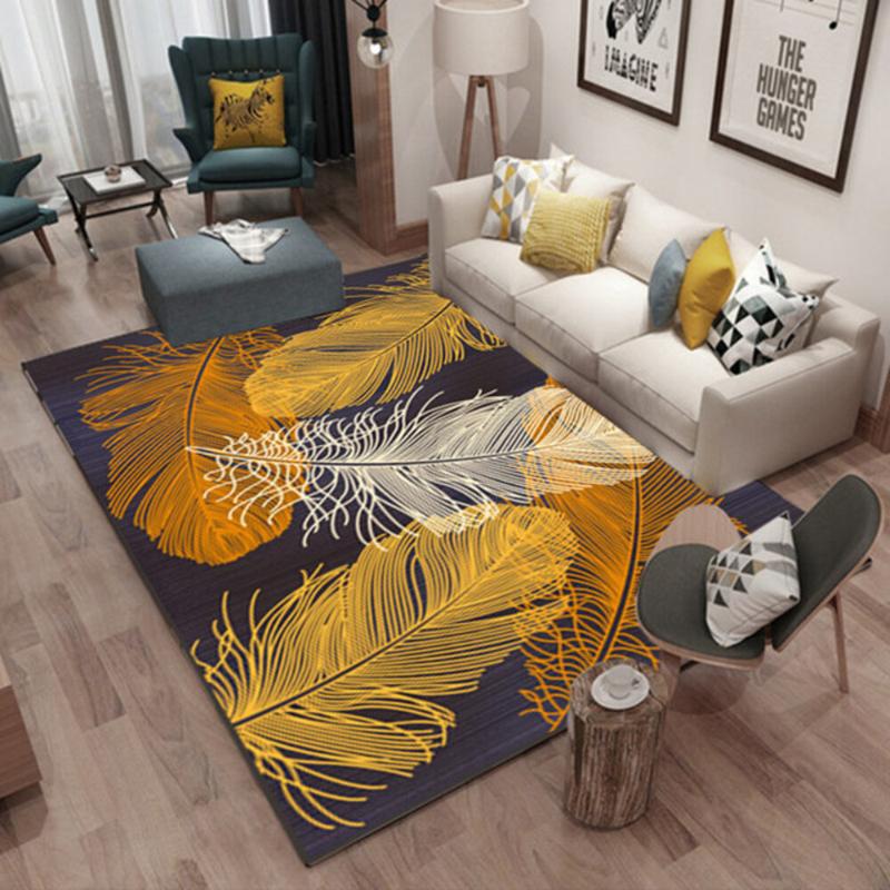 Carpets Fashion Modern Color Feather Abstract Antiskid Waterproof Bedroom Living Room Door Mat Non-slip Bedside Carpet MatDecor Rugs 
Carpets Fashion Modern Color Feather Abstract Antiskid Waterproof Bedroom Living Room Door Mat Non-slip Bedside Carpet MatDecor Rugs