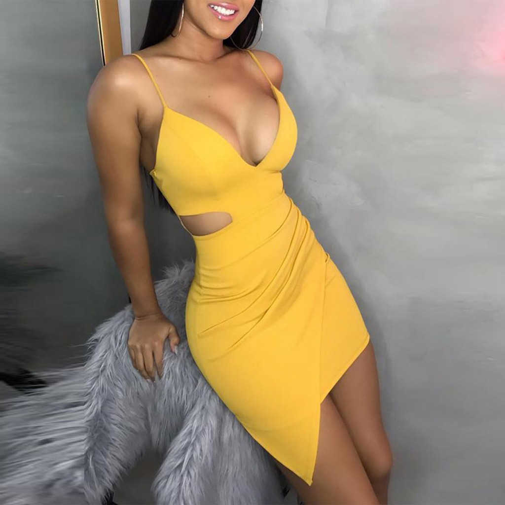 Sexy Wrap Hip Mini Irregular Dress Yellow Hollow Out Night Club Party Vestido Mujer Spaghetti Strap Ruffled Elegant Women 210526, Rose red
Sexy Wrap Hip Mini Irregular Dress Yellow Hollow Out Night Club Party Vestido Mujer Spaghetti Strap Ruffled Elegant Women 210526, Rose red