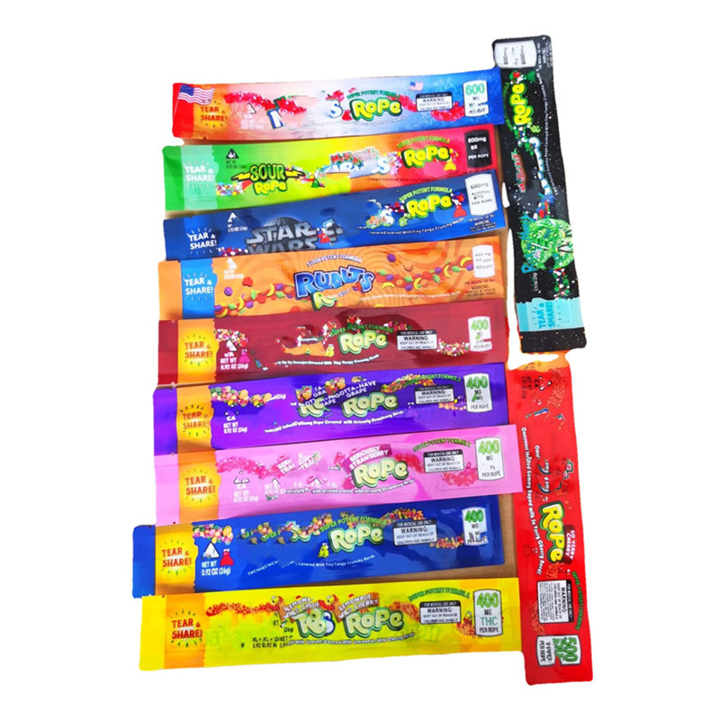 Empty 600mg 500mg 400mg packing bags package pack candy Gummies Sour Mylar bag sour rope runts Medicated Gummy
Empty 600mg 500mg 400mg packing bags package pack candy Gummies Sour Mylar bag sour rope runts Medicated Gummy