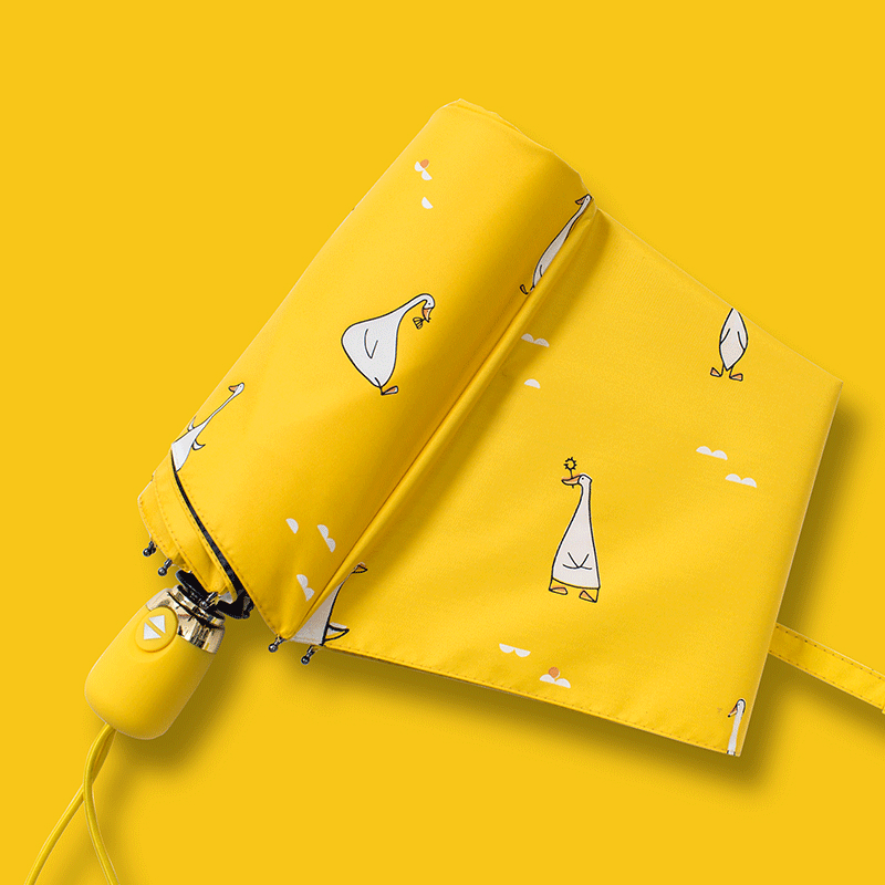 New Cartoon Duck Design Automatic Umbrea Yeow Windproof UV Protect Umbrea For Women Gir Sunny And Rainy Foding Umbreas
New Cartoon Duck Design Automatic Umbrea Yeow Windproof UV Protect Umbrea For Women Gir Sunny And Rainy Foding Umbreas