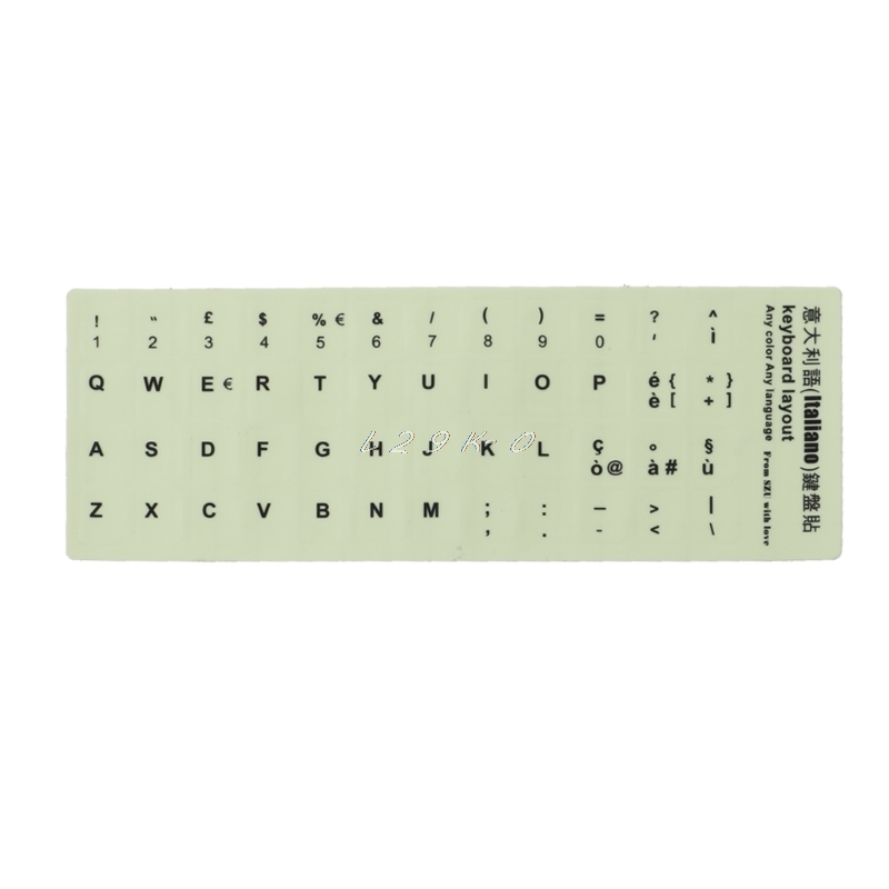 Fluorescent Keyboard Stickers Luminous Waterproof Keyboard Protective Film Laptop Accessories