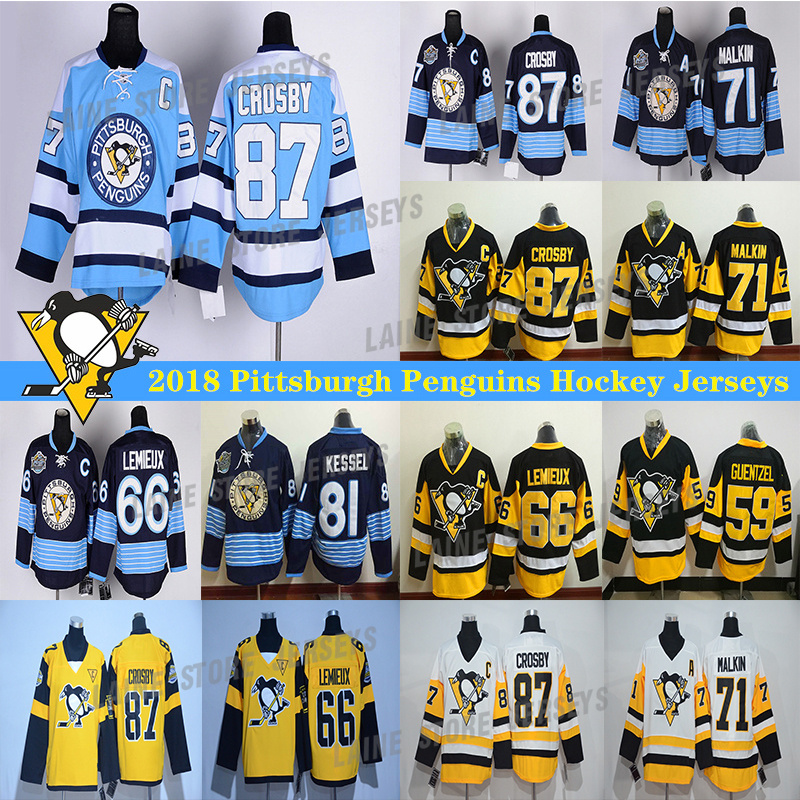 Pittsburgh Penguins Jersey 87 Sidney Crosby 71 Evgeni Malkin 58 Kris Letang 68 Jaromir Jagr 59 Jake Guentzel 66 Lemieux hockey jerseys, Black ccm
Pittsburgh Penguins Jersey 87 Sidney Crosby 71 Evgeni Malkin 58 Kris Letang 68 Jaromir Jagr 59 Jake Guentzel 66 Lemieux hockey jerseys, Black ccm