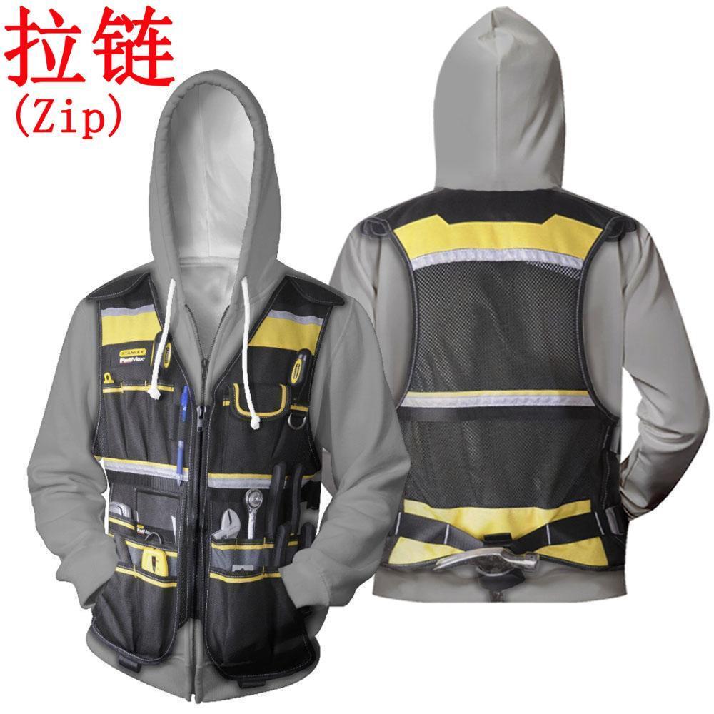 Electrician 3D Printed Hoodie and Sweatshirt Cosplay costume Harajuku Fashion hoodies Unisex Casual Jacket pullover DW0013 201020