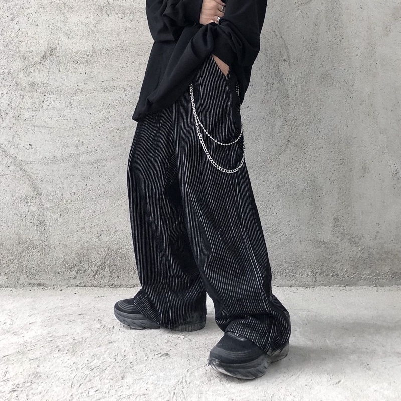 2021 New Harajuku Corduroy Chain Loose Wide-leg Men and Women Elastic Wasit Straight Autumn Trousers Oversize Hip Hop Casual Pants 00yj, Black
2021 New Harajuku Corduroy Chain Loose Wide-leg Men and Women Elastic Wasit Straight Autumn Trousers Oversize Hip Hop Casual Pants 00yj, Black