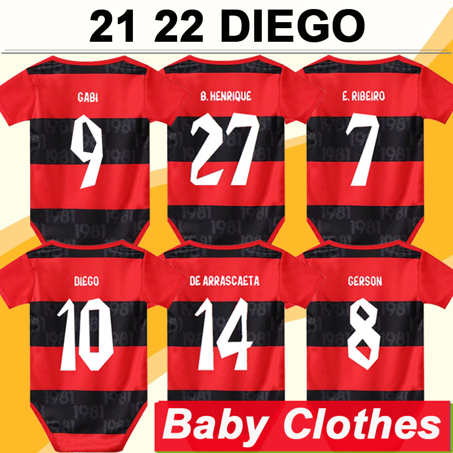 21 22 Baby Clothes Flamengo DIEGO PEDRO Soccer Jerseys E.RIBEIRO DE ARRASCAETA GABI Home Away BB Football Shirts Short Sleeve, Black;yellow
21 22 Baby Clothes Flamengo DIEGO PEDRO Soccer Jerseys E.RIBEIRO DE ARRASCAETA GABI Home Away BB Football Shirts Short Sleeve, Black;yellow