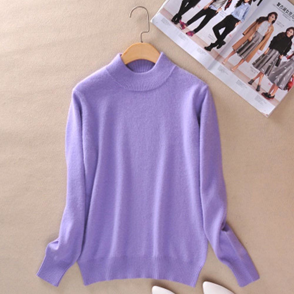 2021 New Women Korean Solid Knitting Long Sleeve o Neck White Cashmere Sweater Warm Thick Slim Pullover Casual Jumper Tops Y2tz, Sky blue
2021 New Women Korean Solid Knitting Long Sleeve o Neck White Cashmere Sweater Warm Thick Slim Pullover Casual Jumper Tops Y2tz, Sky blue