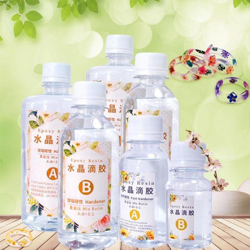 Nail Gel Resin Epoxy High Adhesive AB Hardener Crystal Glue For DIY Jewelry Making Accessories 160g/300g/800g, Hardener 160g
Nail Gel Resin Epoxy High Adhesive AB Hardener Crystal Glue For DIY Jewelry Making Accessories 160g/300g/800g, Hardener 160g