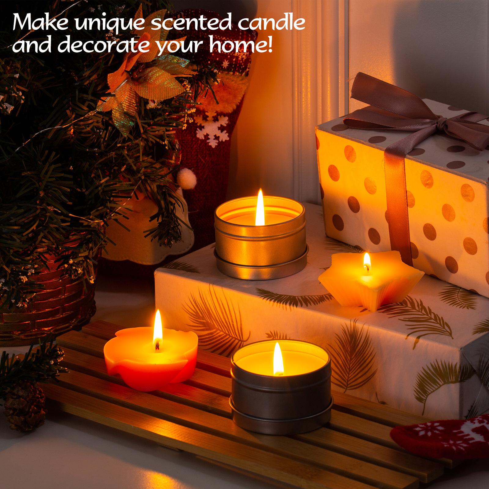 Scented Candles Making Beginners Set Complete DIY Candle Crafting Tool Kit Supplies Beeswax Melting Pot Fragrance Oil Tins Dyes Wi7616765