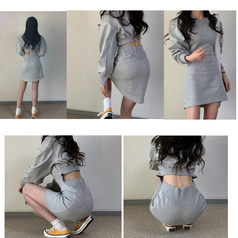 GETSPRING Women Hoodie Sweatshirt Hollow Out Cotton Sweatshirt White Pink Blue Puff Sleeve Warm Vintage Hoodie oversize 201102