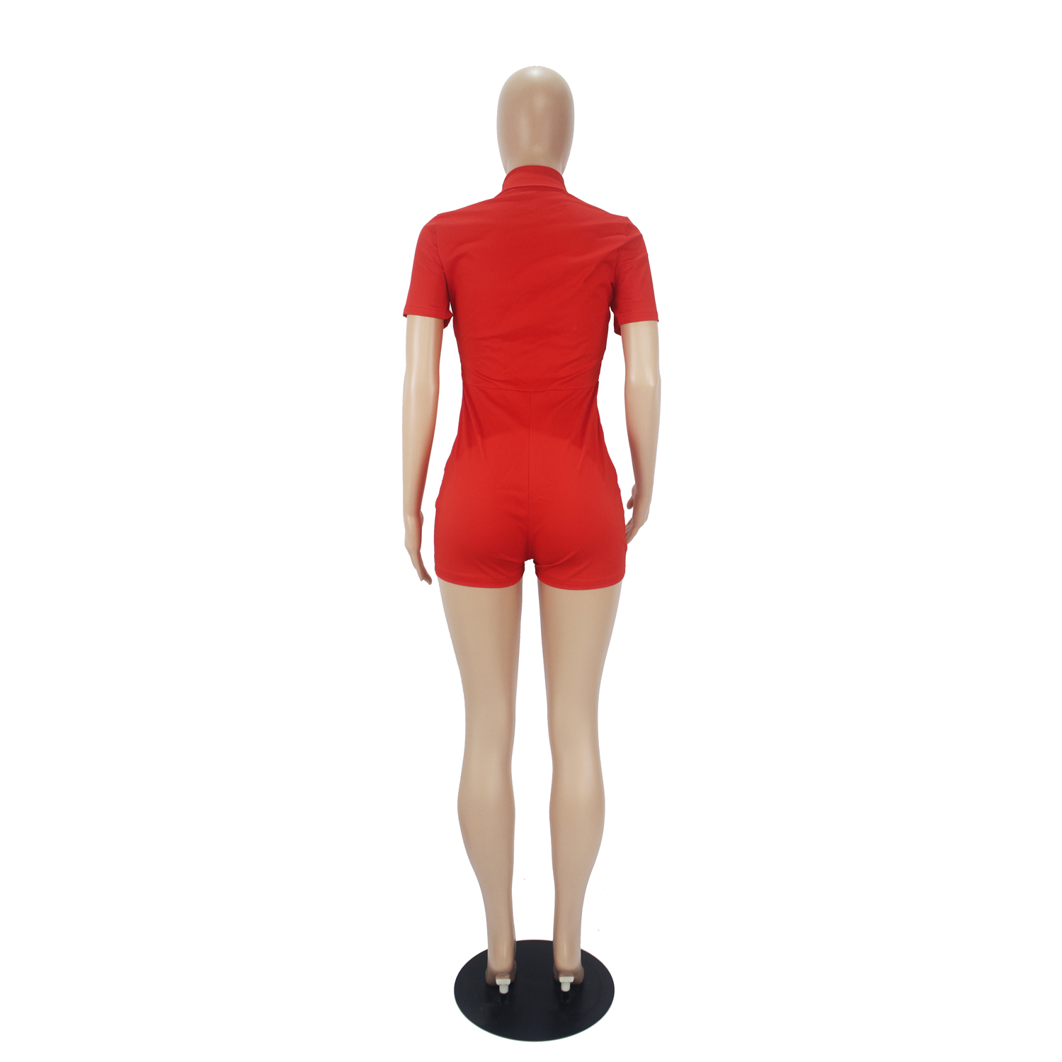 Women cotton rompers summer Embroidery overalls plus size 2XL jumpsuits skinny bodysuits Casual short sleeve jumpers bodycon playsuits with pockets 53
