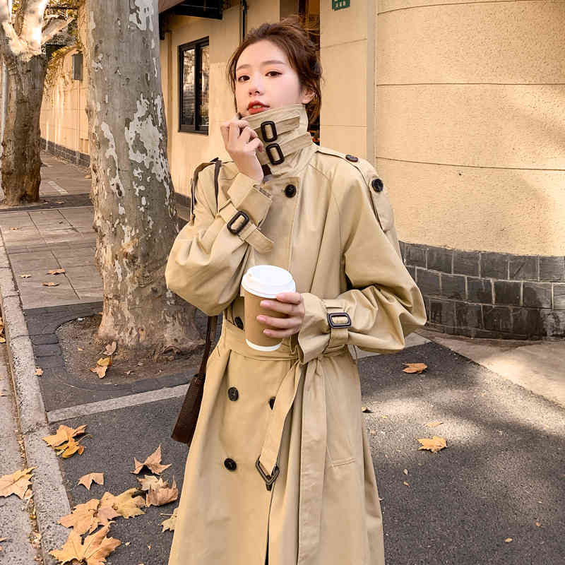 Women's Trench Coats trench coat spring, mostly long with English-style belts KKJ5, 1# shoe box
Women's Trench Coats trench coat spring, mostly long with English-style belts KKJ5, 1# shoe box