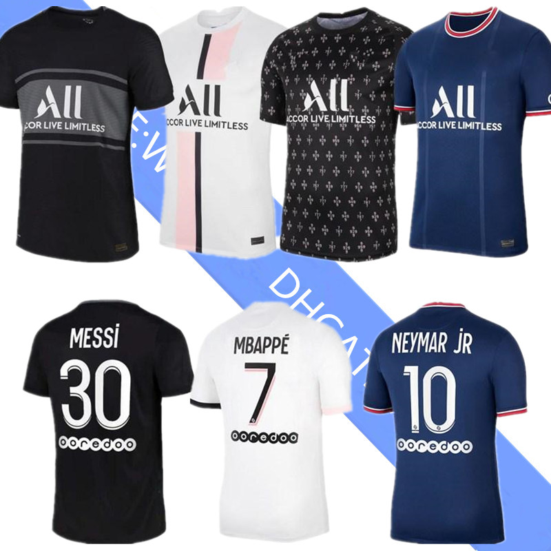 

21 22 soccer jersey home away third MESSI Sergio Ramos MBAPPE VERRATTI 2021 2022 NEYMAR Hero Future DI MARIA KEAN football shirts men maillots de pARis uniform