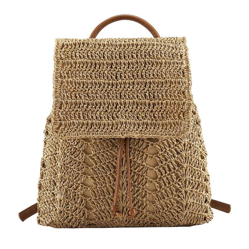 Backpack 2021 Brand Women's Straw Lightweight Drawstring Shoulder Bag Crochet Flap Beach Daypack High Quality, Beige
Backpack 2021 Brand Women's Straw Lightweight Drawstring Shoulder Bag Crochet Flap Beach Daypack High Quality, Beige