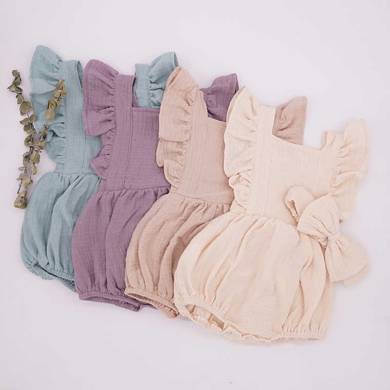 born Clothes Rompers For Baby Girls Summer Ruffle Jumpsuit Drop Baby Boutiques Outift Soft Cotton Garcons 210722, Purple
born Clothes Rompers For Baby Girls Summer Ruffle Jumpsuit Drop Baby Boutiques Outift Soft Cotton Garcons 210722, Purple
