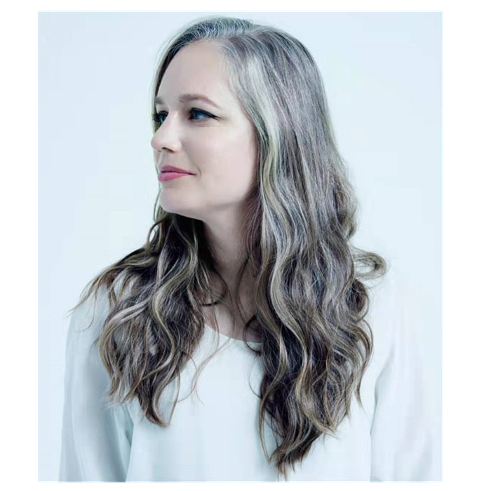 Gray Wavy Ponytail Extension for Black Women human Wrap Around grey Ponytail Long Curly Wave Clip in Magic Paste Hairpiece 22inch