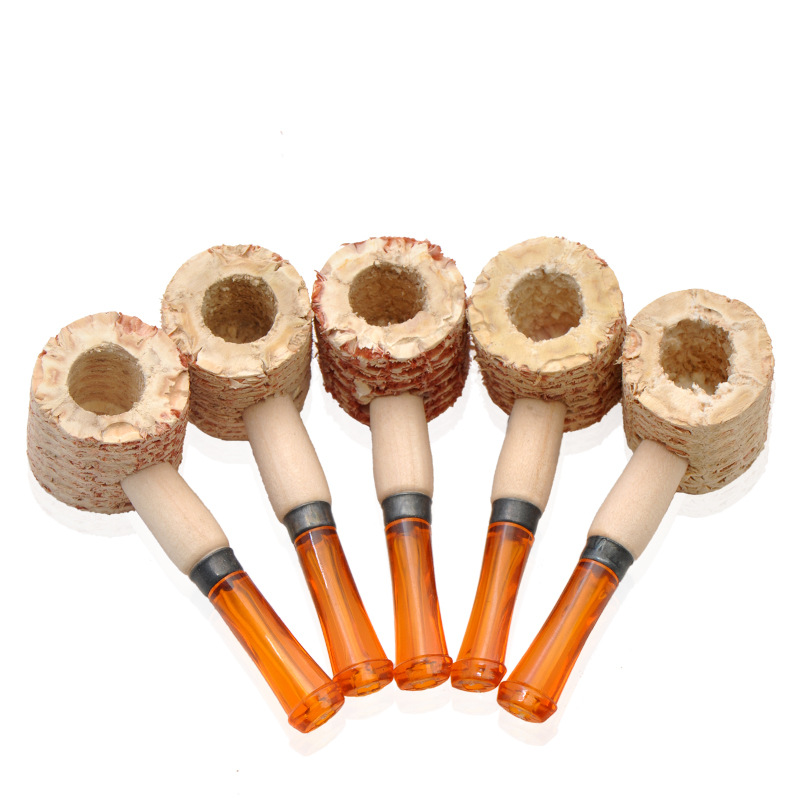 New Adult Corn Cob Pipe Disposable Men Portable Natural Corncob Pipes High Quality Creative Smoking Accessories VTKY2232 Free shipping