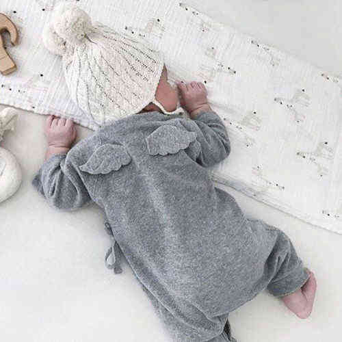 3D Baby pajamas newborn rompers long sleeve underwear cotton pajamas boys girls autumn rompers infant boy's clothes G1221